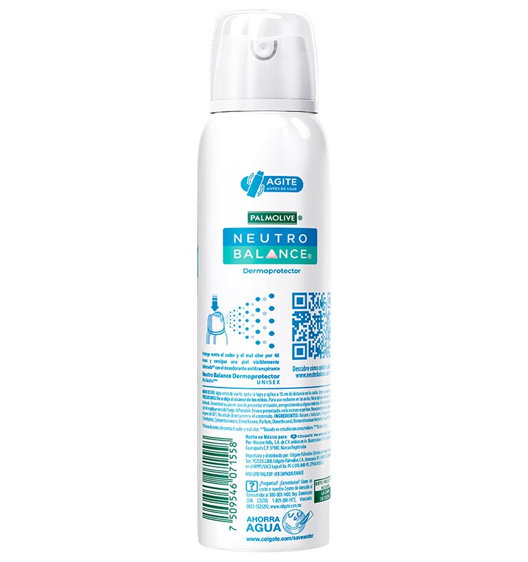 Tabla composición Desodorante antitranspirante en aerosol Neutro Balance Dermoprotector