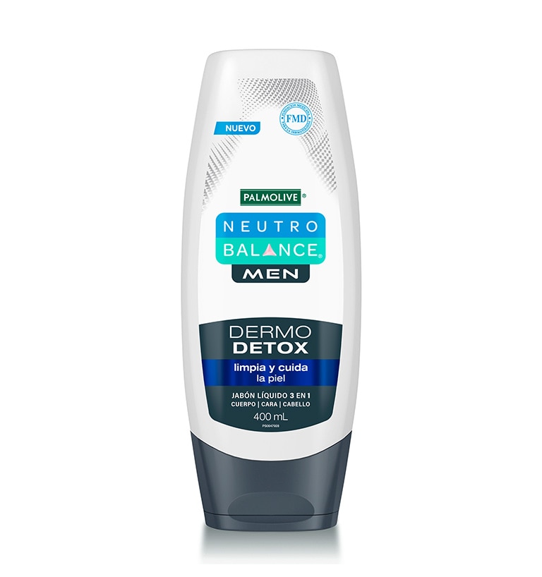 Jabón líquido corporal 3 en 1 Neutro Balance Men Dermo Detox 